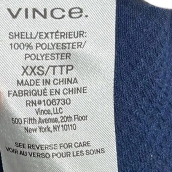 Vince Satin Mixed-Pleat Asymmetric Midi Skirt Blue with Pockets Size XXS - Picture 9 of 12